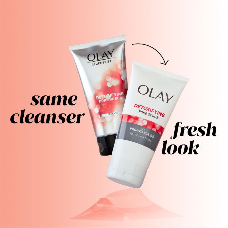 slide 8 of 9, Olay Regenerist Detoxifying Pore Scrub Face Wash - Scented - 5.0 fl oz, 5 fl oz