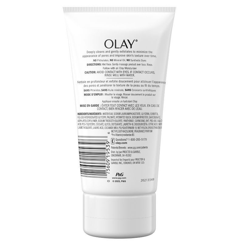 slide 9 of 9, Olay Regenerist Detoxifying Pore Scrub Face Wash - Scented - 5.0 fl oz, 5 fl oz