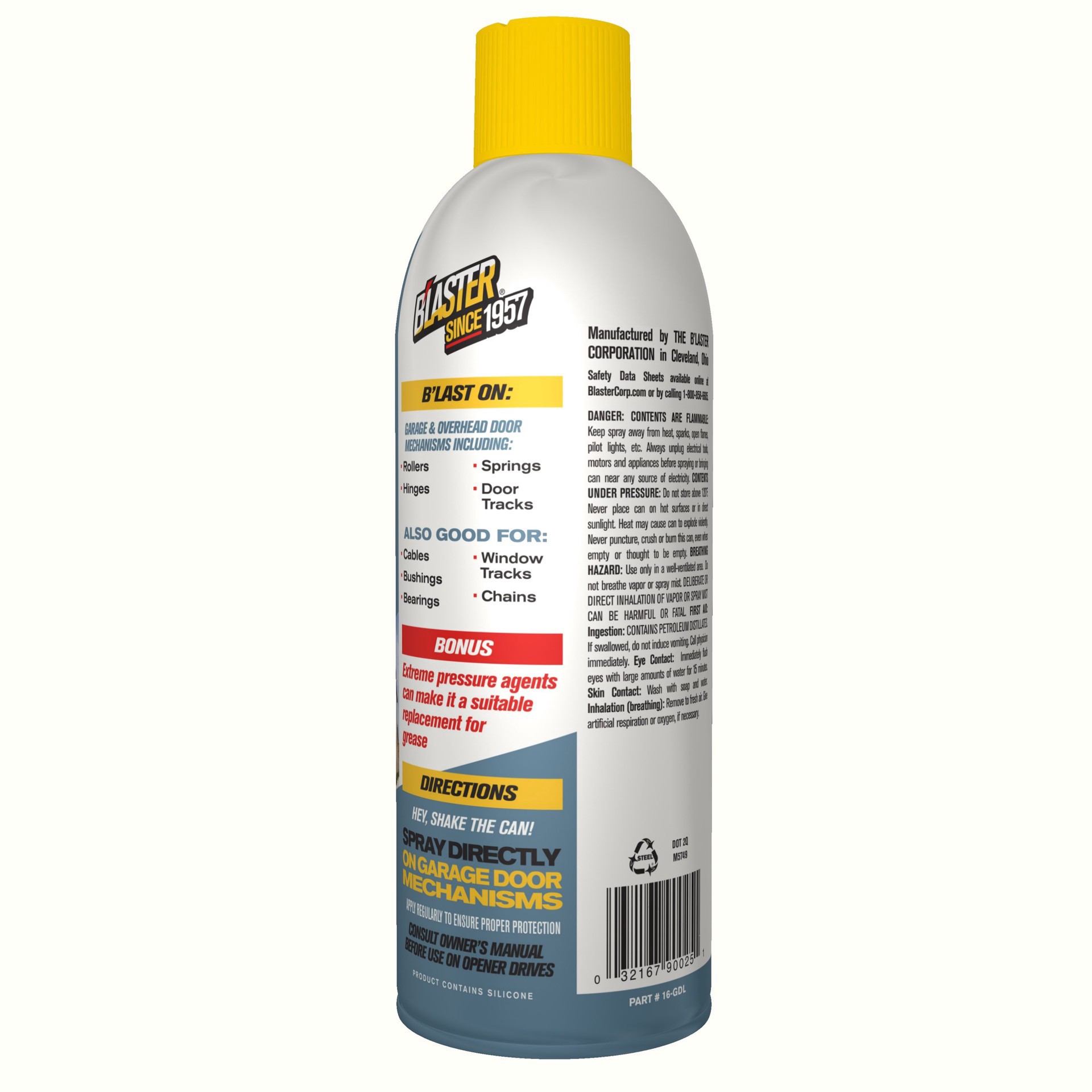 slide 5 of 6, B'laster Garage Door lubricant 9.3-oz Garage Door Lubricant, 9.3 oz