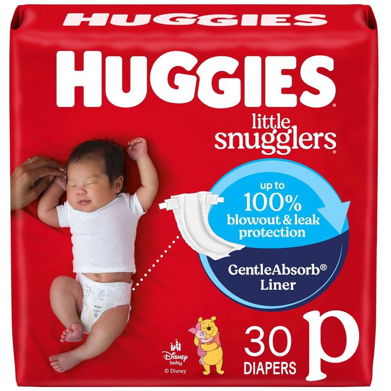 slide 1 of 14, Huggies Little Snugglers Diapers - Preemie - 30ct, 30 ct