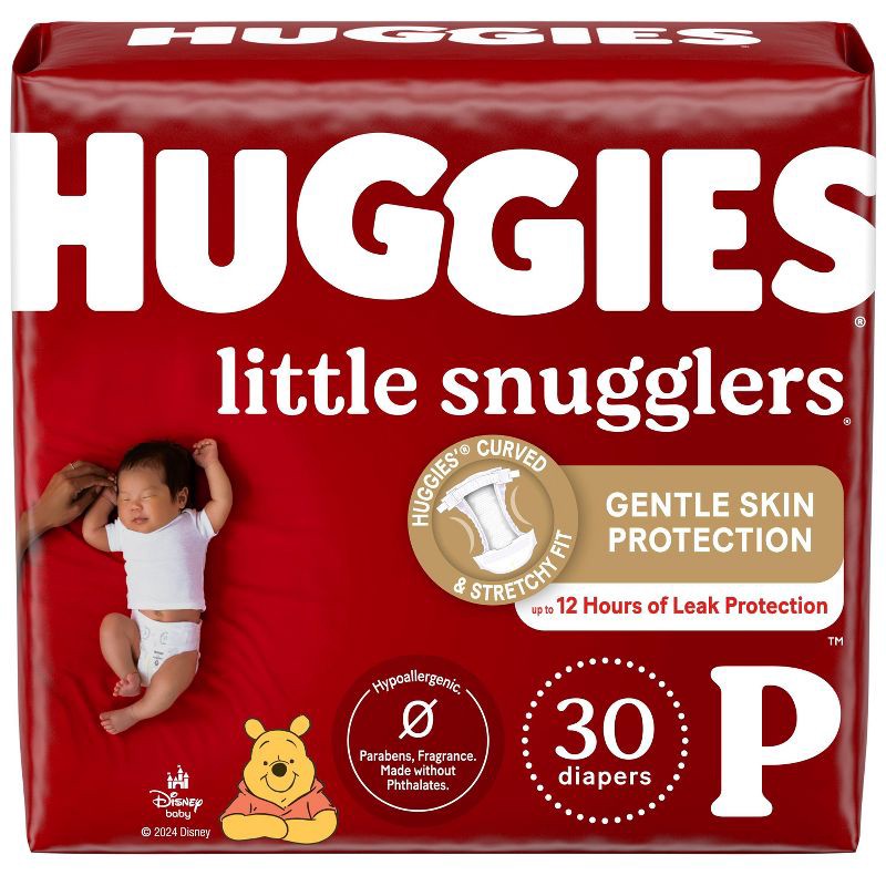 slide 1 of 14, Huggies Little Snugglers Diapers Convenience Pack - Size Preemie (30ct), 30 ct