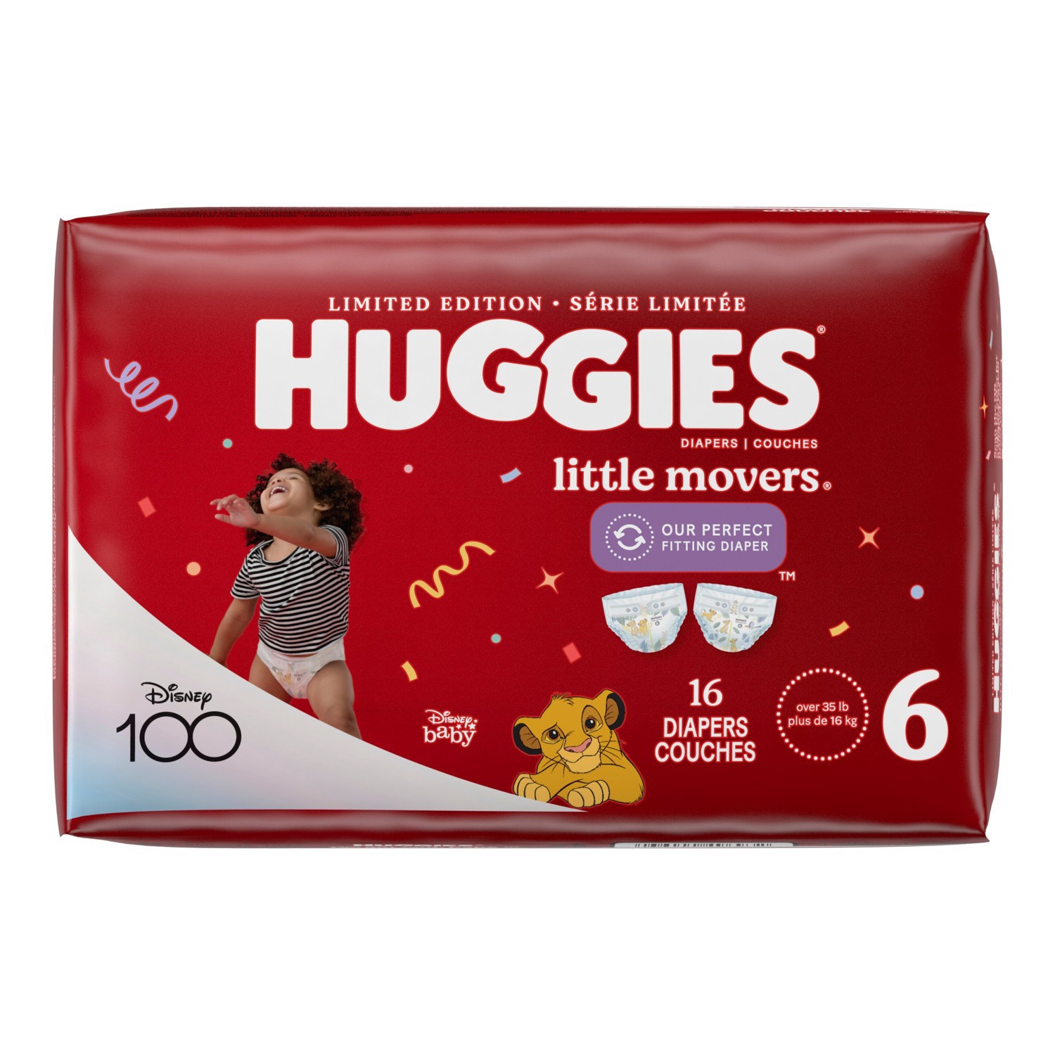 slide 9 of 16, Huggies Little Movers Baby Disposable Diapers - Size 6 - 16ct, 16 ct