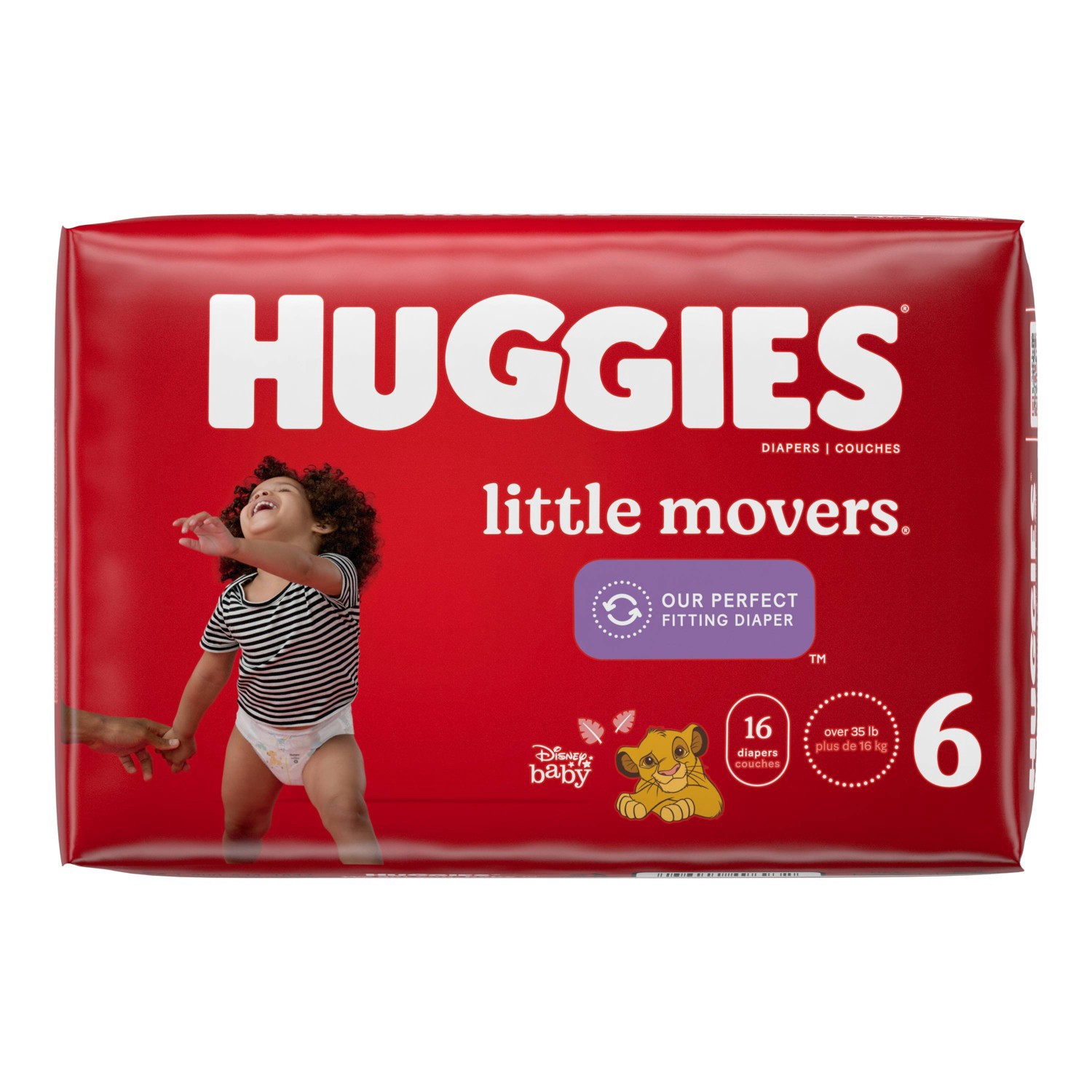 slide 10 of 16, Huggies Little Movers Baby Disposable Diapers - Size 6 - 16ct, 16 ct