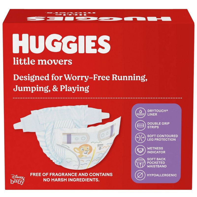 slide 11 of 13, Huggies Little Movers Baby Disposable Diapers - Size 6 - 16ct, 16 ct