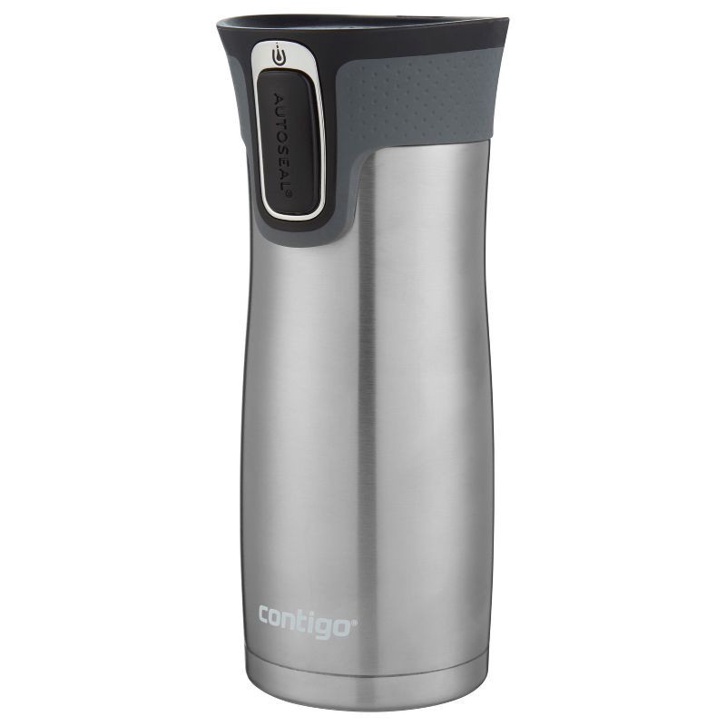 slide 2 of 5, Contigo West Loop 16oz Stainless Steel Travel Mug Silver, 16 oz