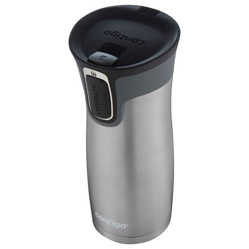 slide 3 of 5, Contigo West Loop 16oz Stainless Steel Travel Mug Silver, 16 oz