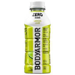 BODYARMOR Zero Sugar Lemon Lime Electrolyte Sports Drink, 16 fl oz Bottle