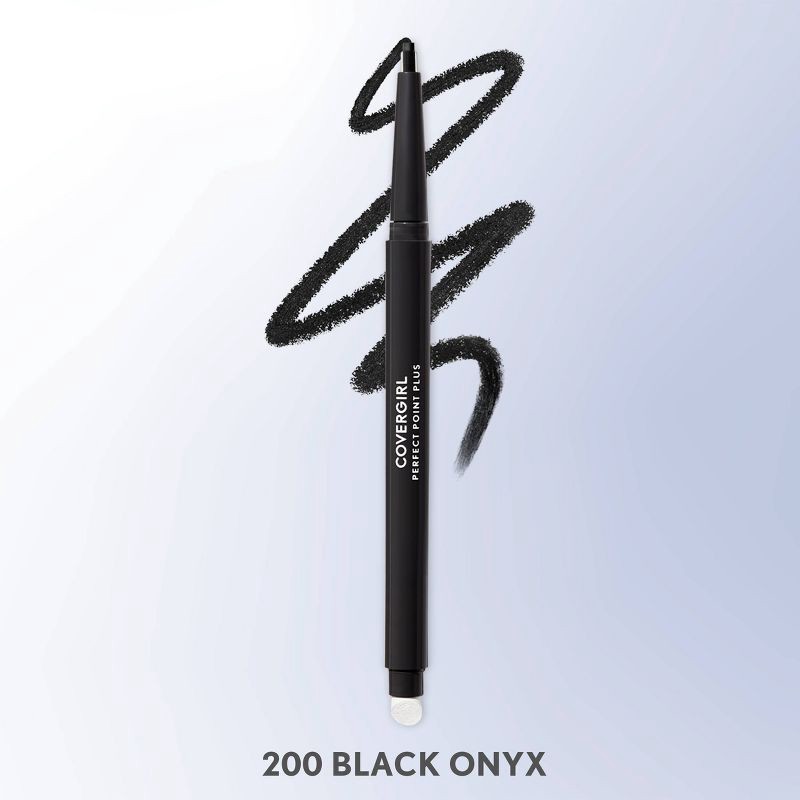 slide 2 of 9, COVERGIRL Perfect Point Plus Eyeliner Pencil - Black Onyx - 0.008oz, 0.008 oz