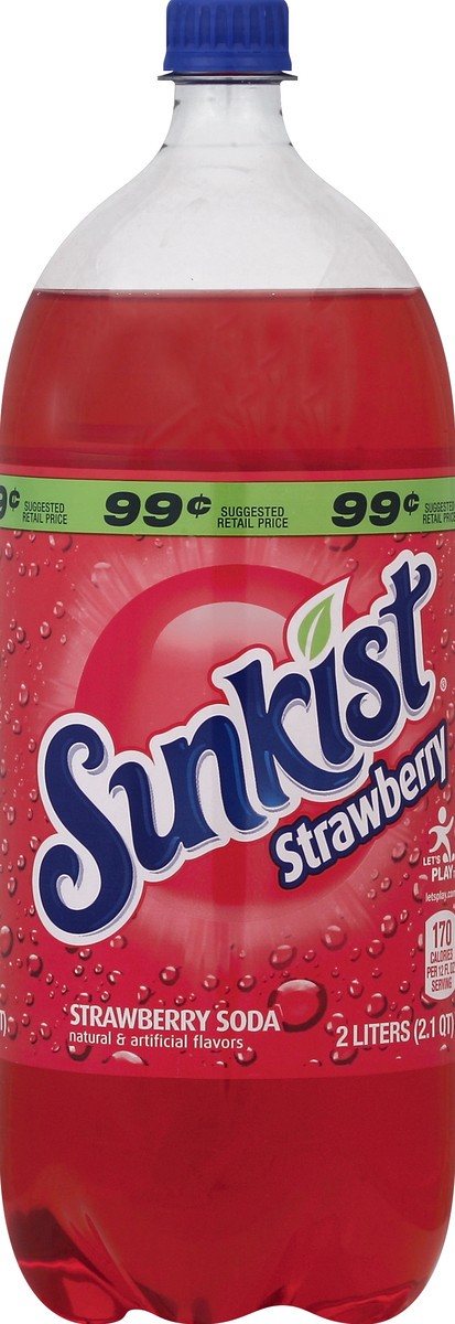 slide 1 of 5, Sunkist Soda - 2 liter, 2 liter