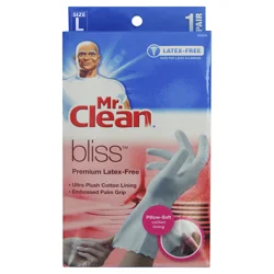 Mr. Clean Bliss Premium Latex-Free Size L Gloves 1 Pair