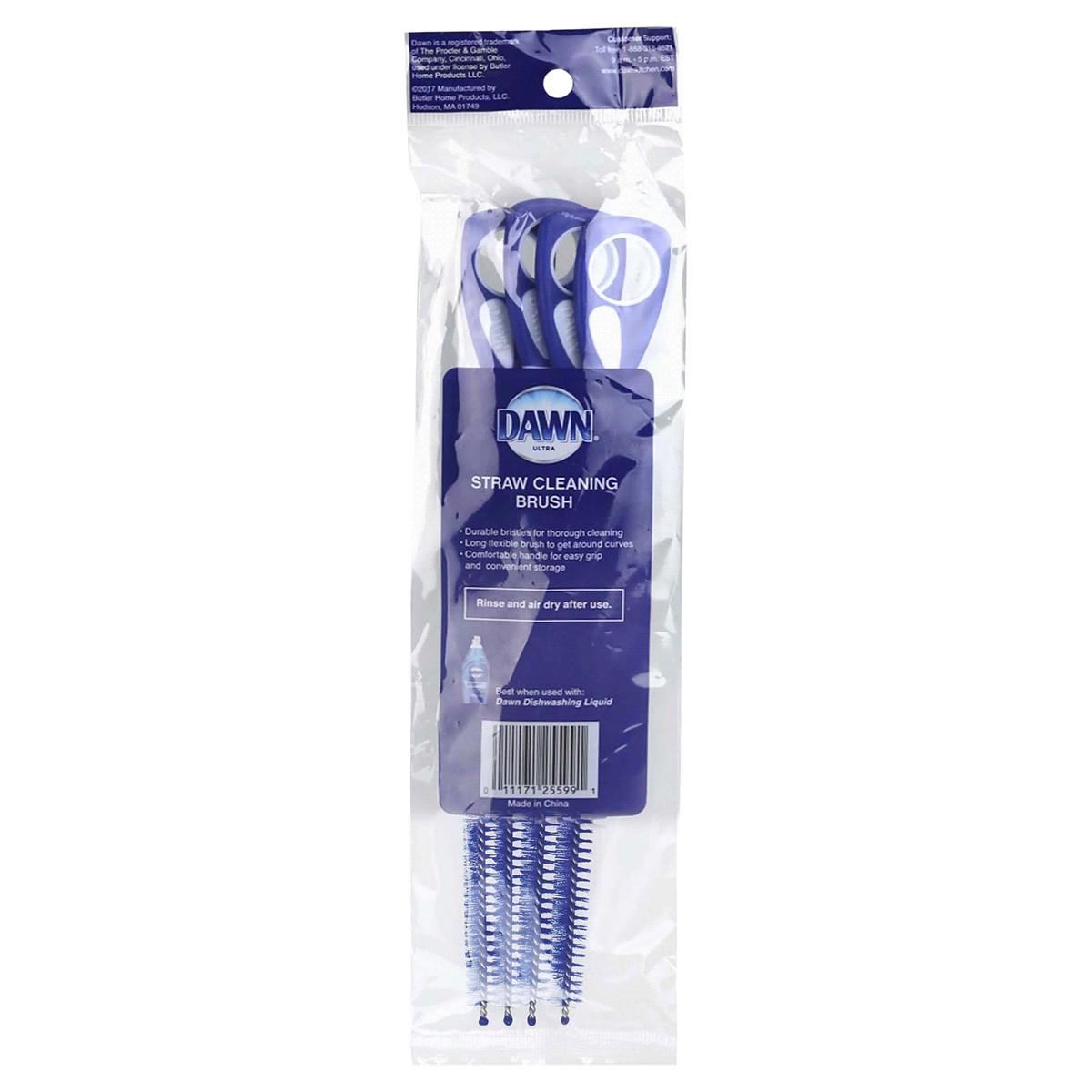 slide 2 of 2, Dawn Straw Cleaner Brush, 4 ct