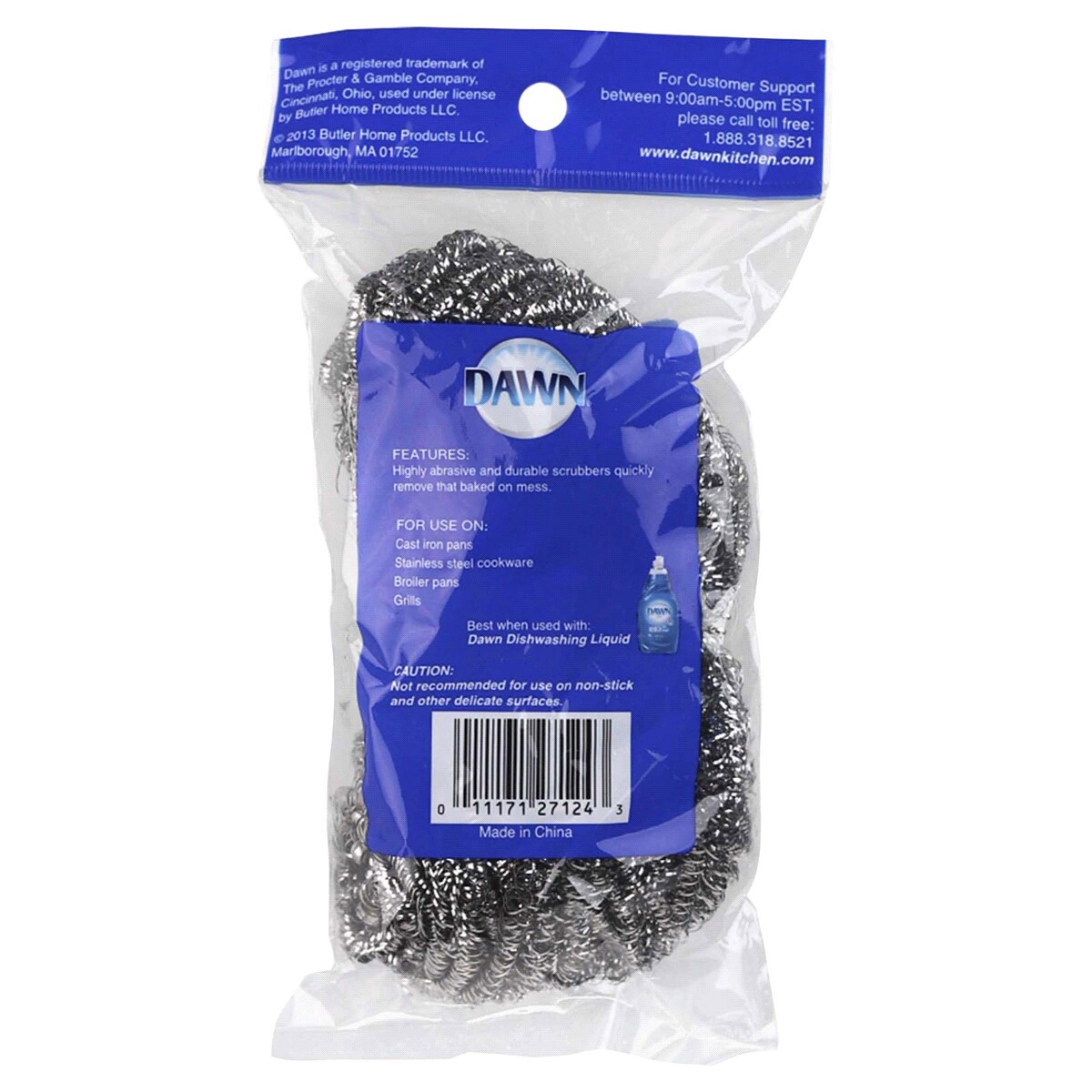 slide 2 of 2, Dawn Stainless Steel Scourers, 2 ct