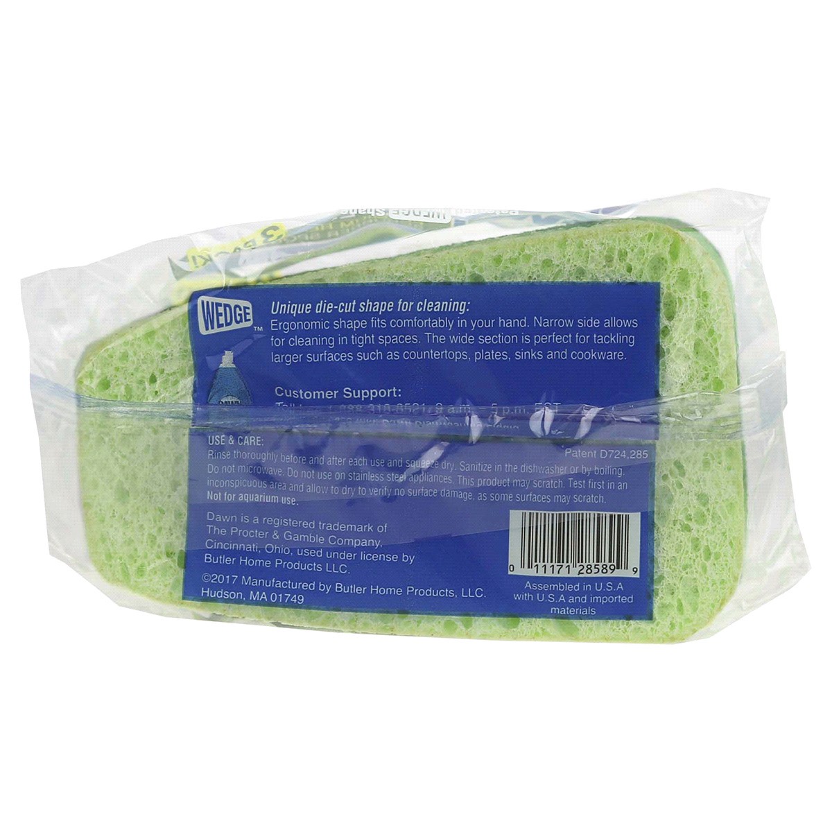 slide 2 of 5, Dawn Power Clean Scrubber Sponge, 3 ct