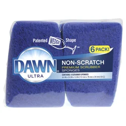Dawn Non-Scratch Scrubber Sponge 6 Each