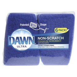 Dawn Non-Scratch Scrubber Sponge 6 Each
