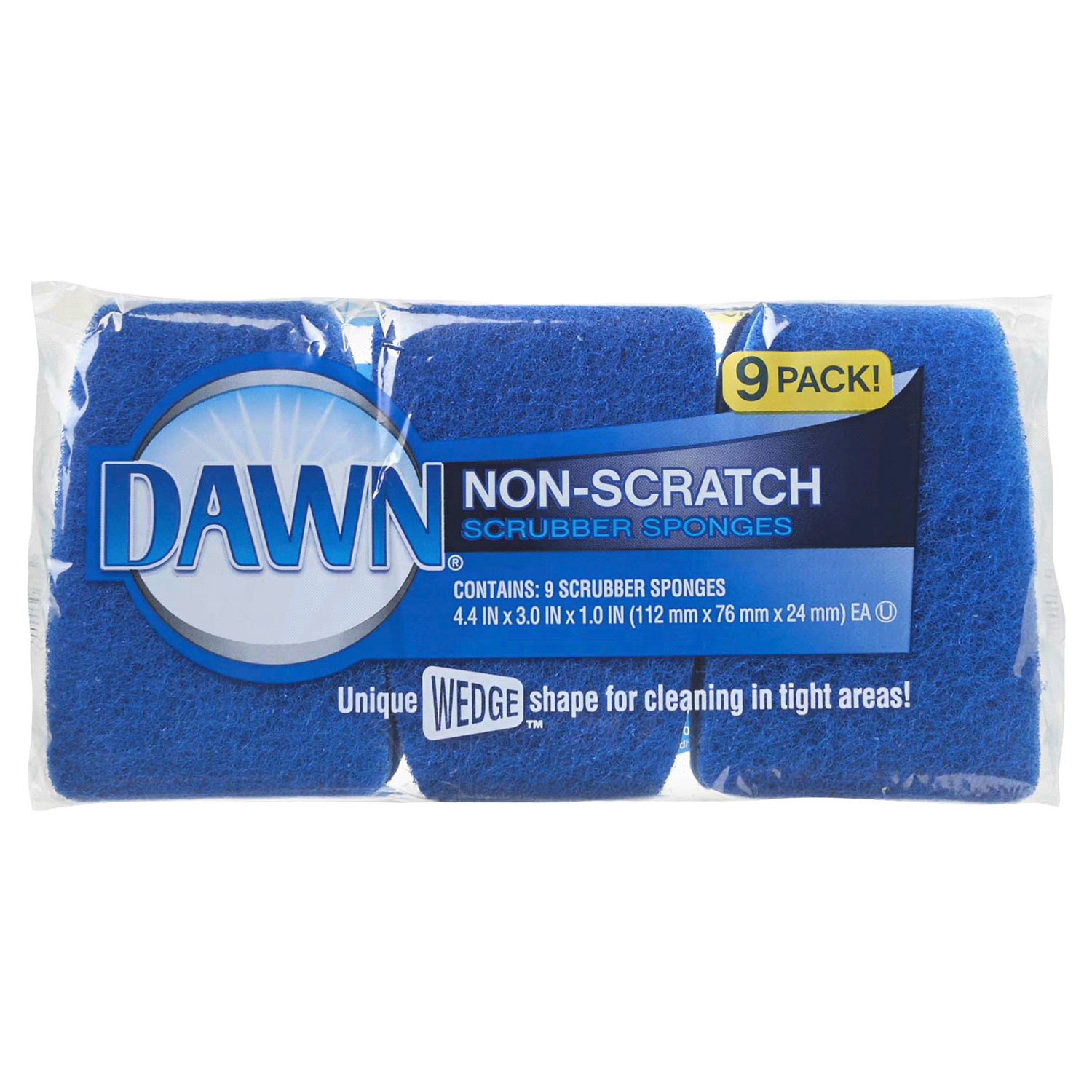 slide 1 of 2, Dawn Ultra 9 Pack Non-Scratch Scrubber Sponges 9 ea, 9 ct