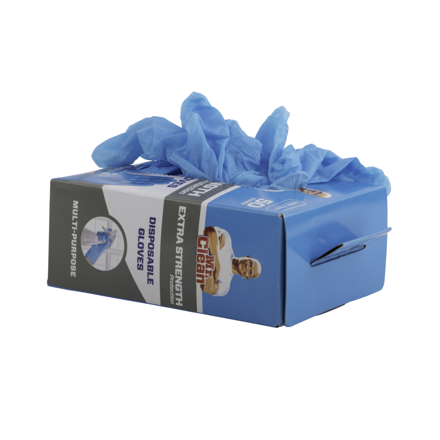 slide 2 of 3, Mr. Clean Hybrid Touch Disposable One Size Fits Most Gloves 50 Each, 50 ct