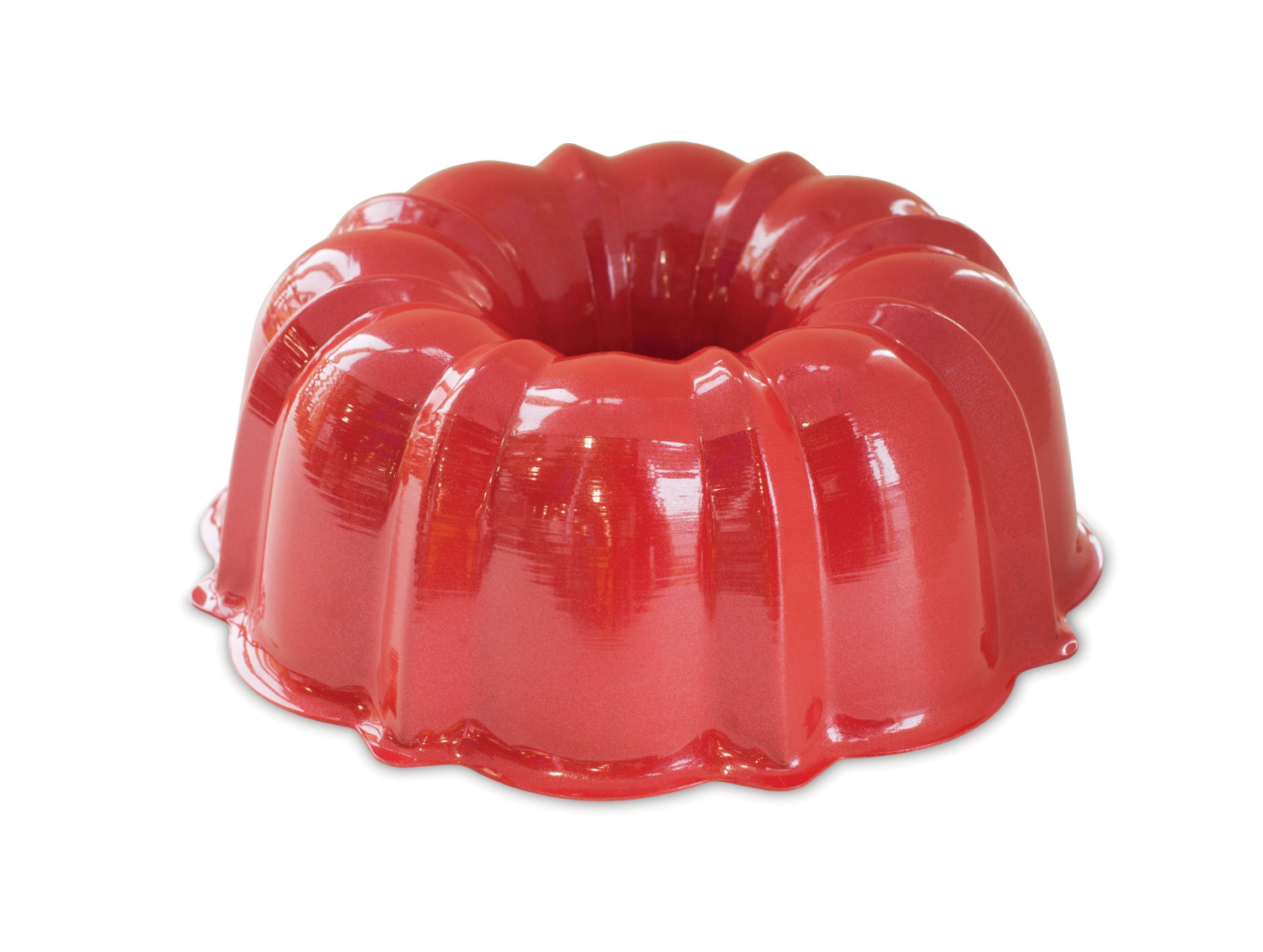 slide 3 of 5, Nordic Ware Aluminum Bundt Pan - Red, 12 cups