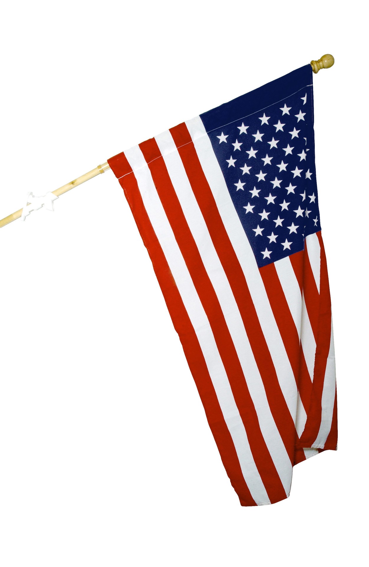 slide 3 of 3, Independence Flag 4-ft W x 2.5-ft H American Flag Kit, 1 ct