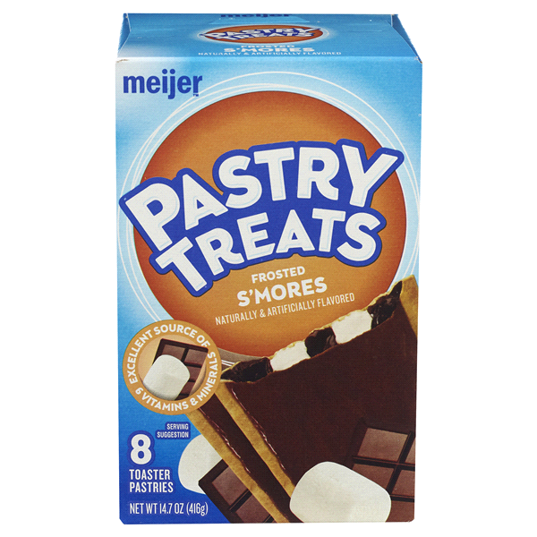 slide 1 of 29, Meijer Smores Frosted Toaster Treats, 8 ct