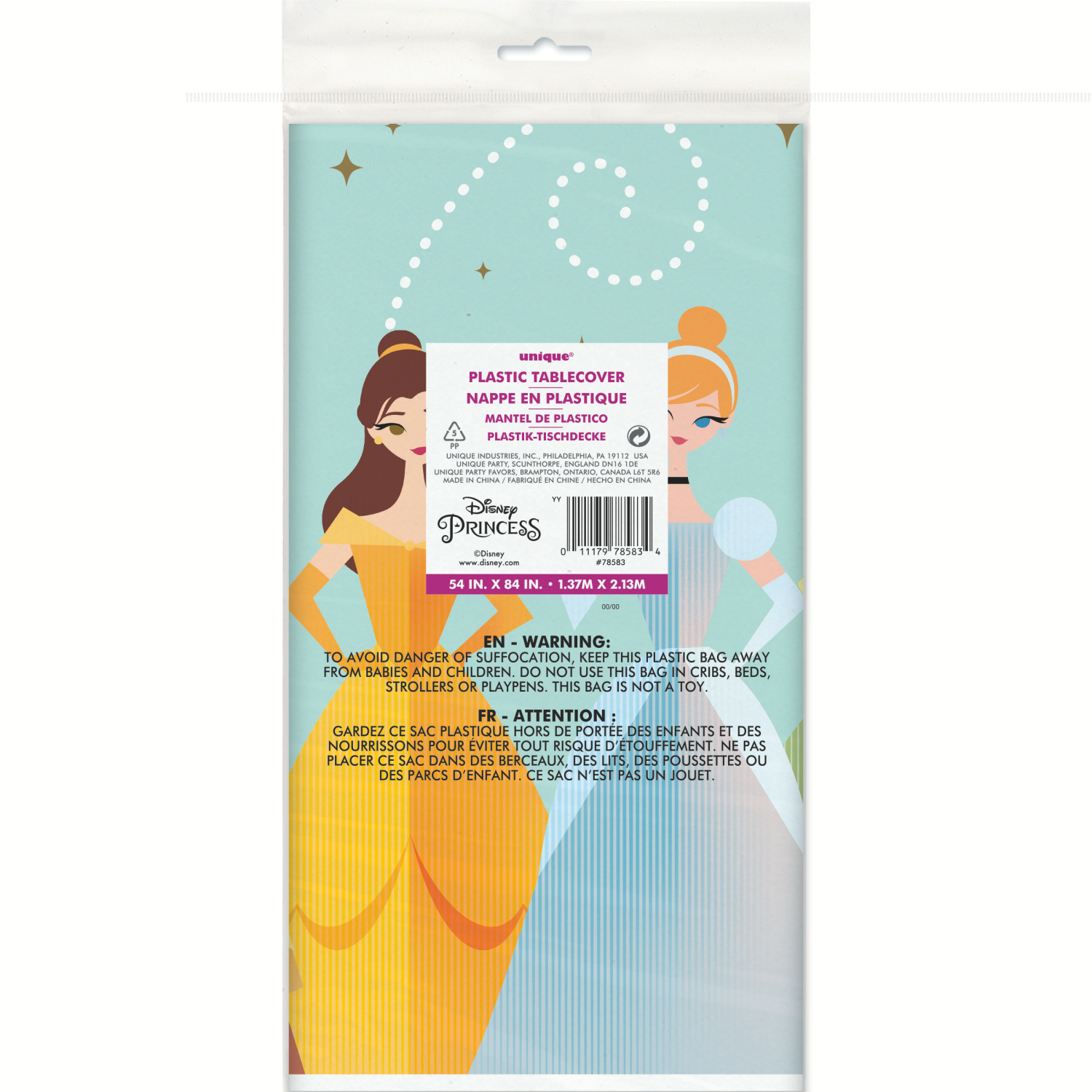 slide 2 of 2, Disney Princess Table Cover, 1 ct