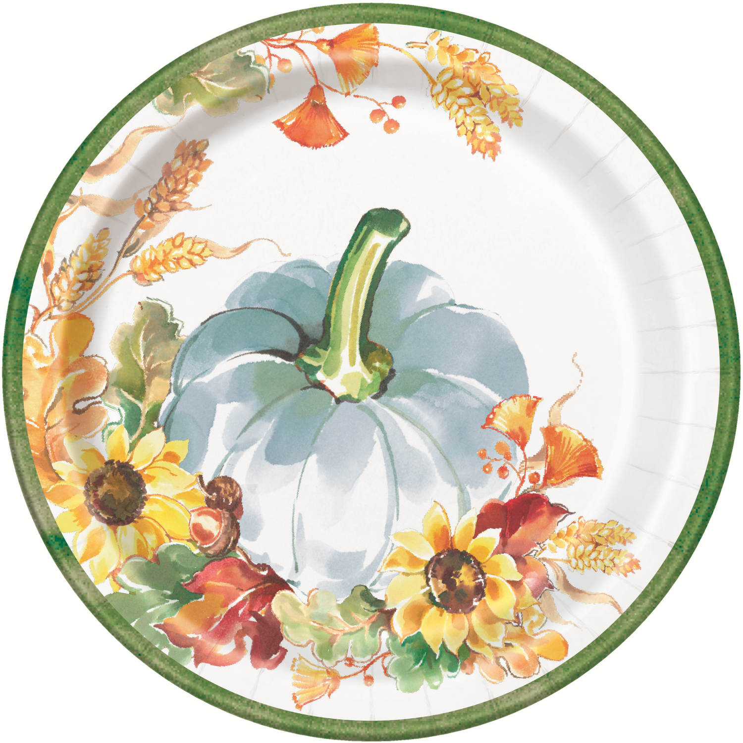 slide 1 of 1, Unique 9 In Plate Pastel Pumpkin 8 Ct, 8 ct