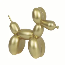 Unique Dog Balloon Weight Gold 1 Ct