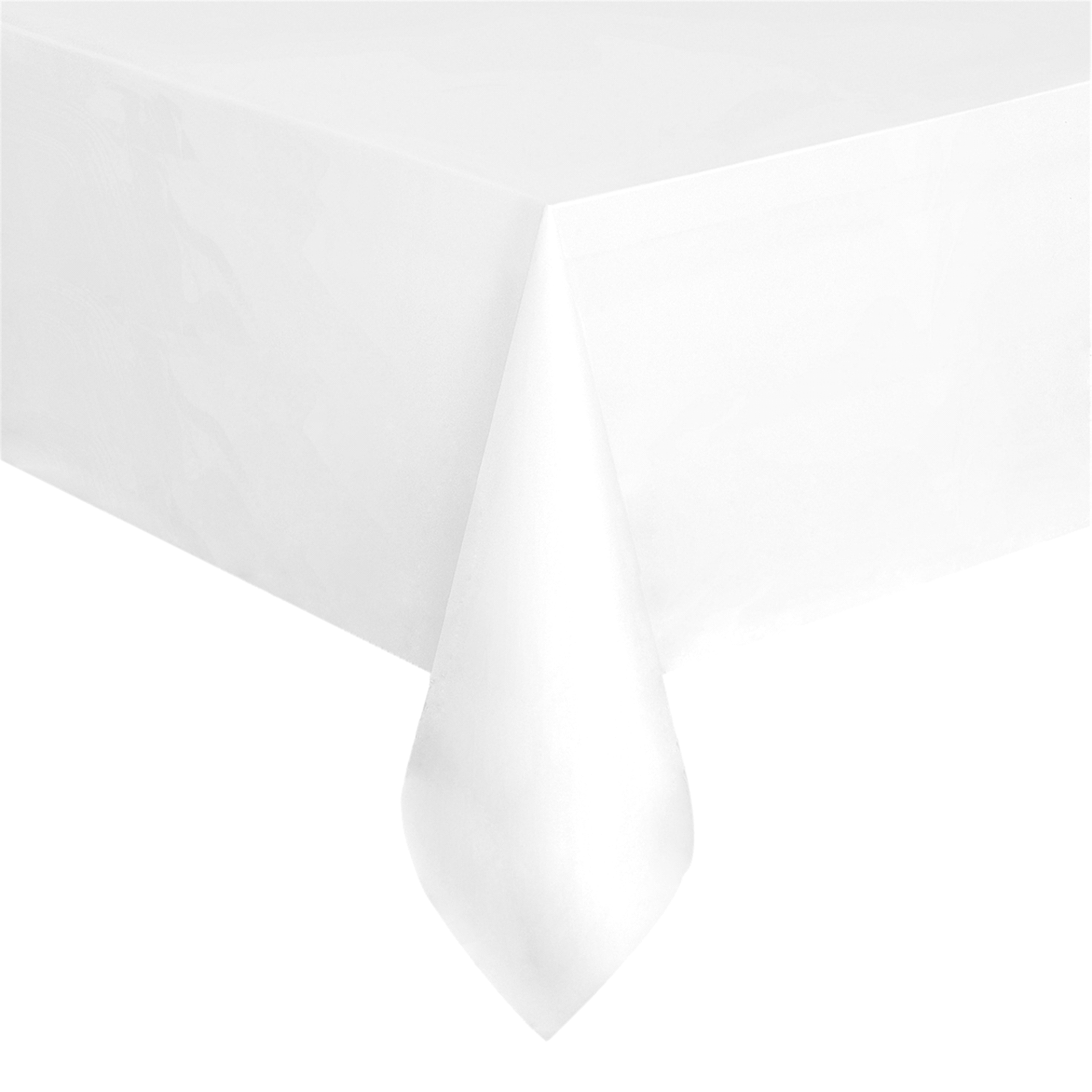 slide 1 of 1, Bright White Plastic Table Covers 108 x 54, 54 in x 108 in