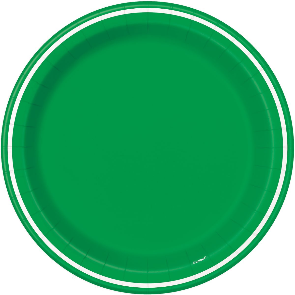 slide 1 of 5, Unique Emerald Grn Classic Striped 9" Plates, 8 ct