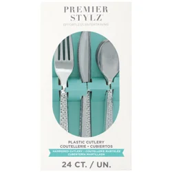 Unique Hammered Silver Asst Cutlery