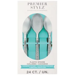 Unique Hammered Silver Spoons