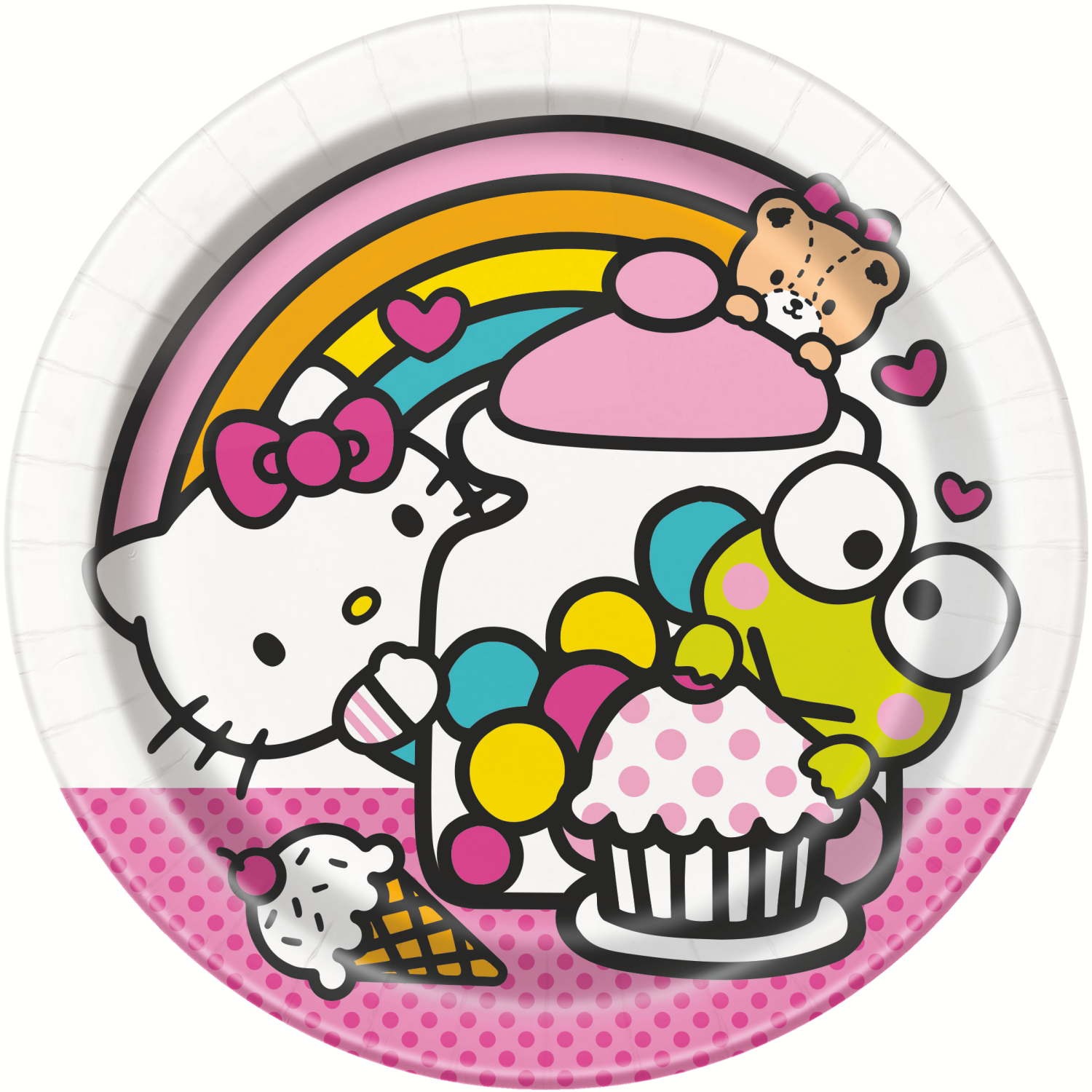 slide 1 of 1, Unique Hello Kitty and Friends 7 inch Plates, 1 ct