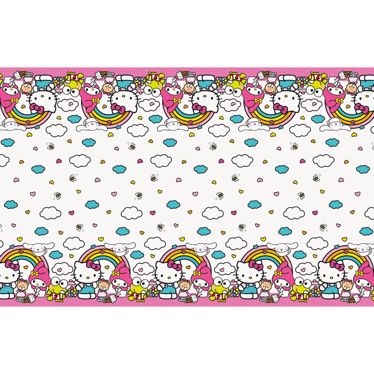 slide 2 of 2, Unique Hello Kitty and Friends Table Cover, 1 ct