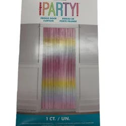 Unique Pstl Foil Door Curtain 3ft X 6 Ft