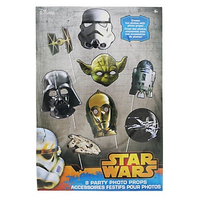 slide 1 of 1, Unique Industries Star Wars Photo Props, 8 ct