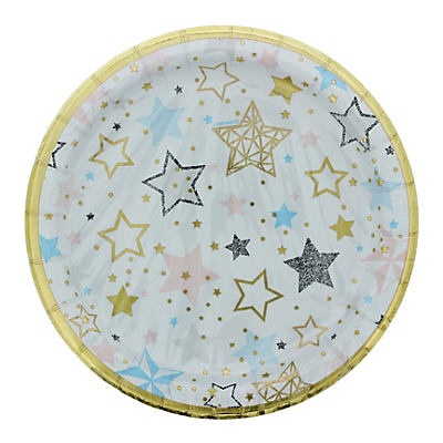 slide 1 of 1, Unique Industries Twinkle Little Star 7 in Plates, 8 ct