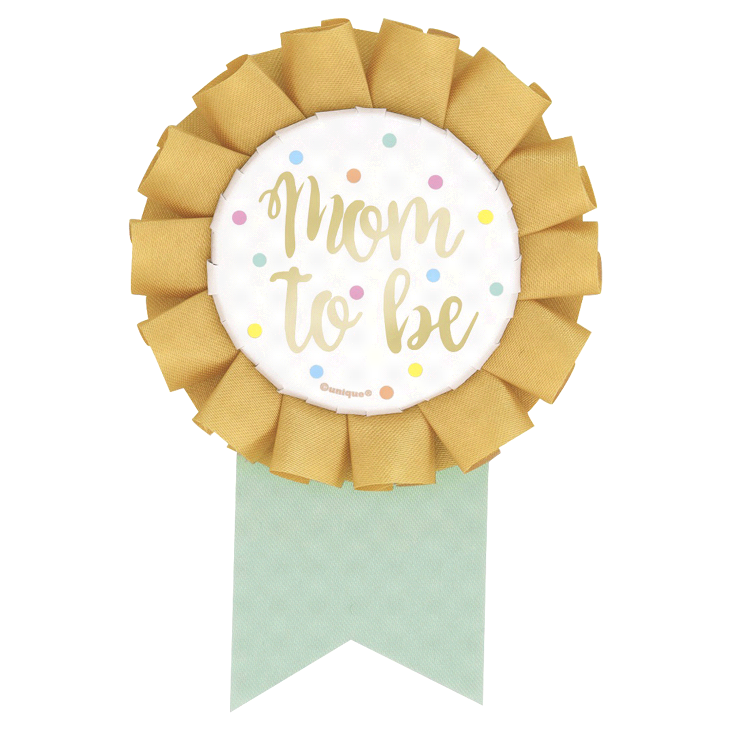 slide 1 of 2, Unique Mom to Be Foil Baby Shower Badge, 1 ct