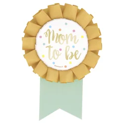Unique Mom to Be Foil Baby Shower Badge