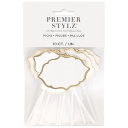 Unique Write On Charcuterie Foil Edged Picks