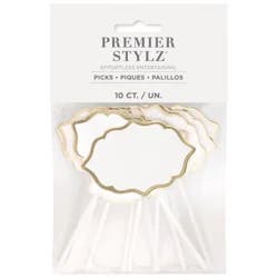 Unique Write On Charcuterie Foil Edged Picks