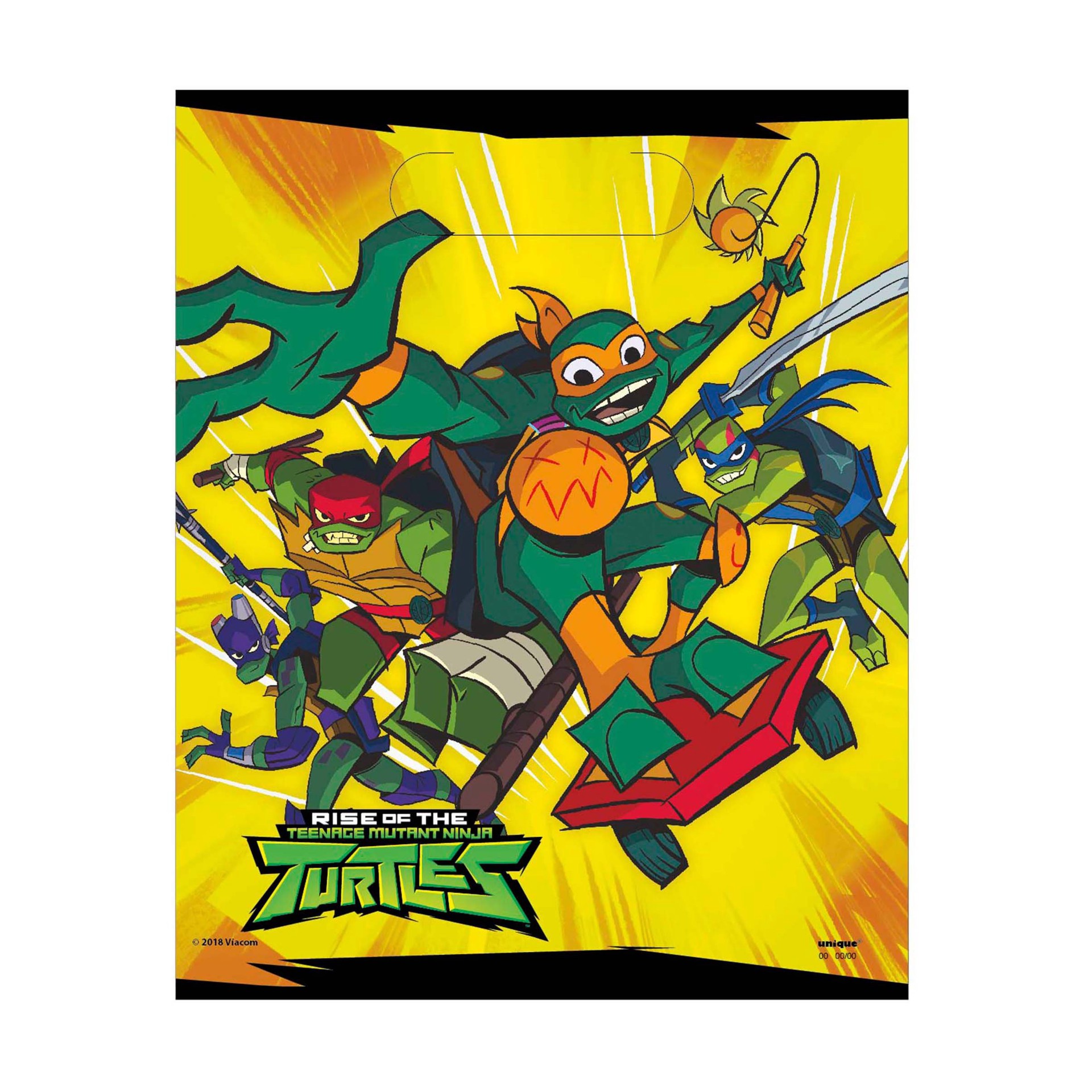 slide 1 of 1, Unique Industries Teenage Mutant Ninja Turtles Goodie Bags, 8 ct
