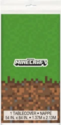 Unique Minecraft Plastic Table Cover 1 ea