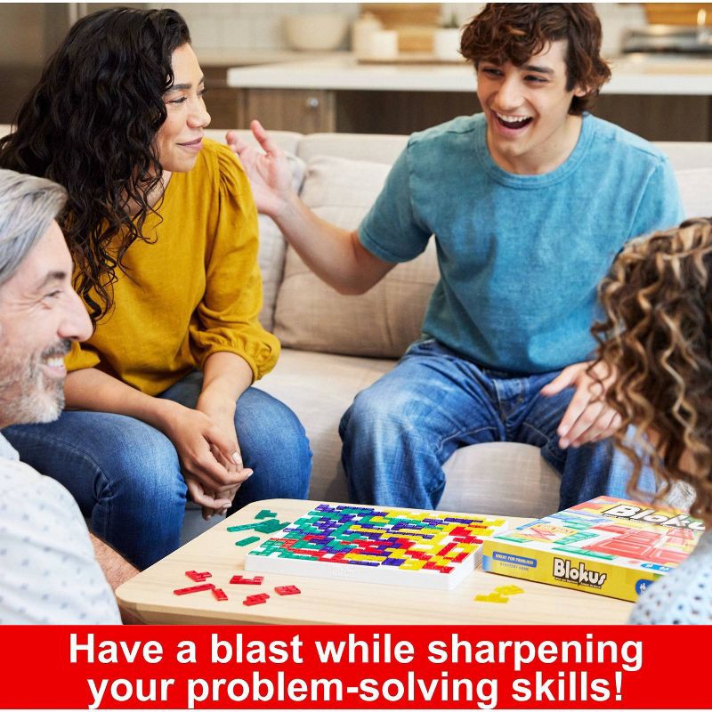slide 2 of 6, Mattel Blokus Strategy Family Board Game for Kids & Adults with Color Blind Accessible Pieces & One Rule, 1 ct
