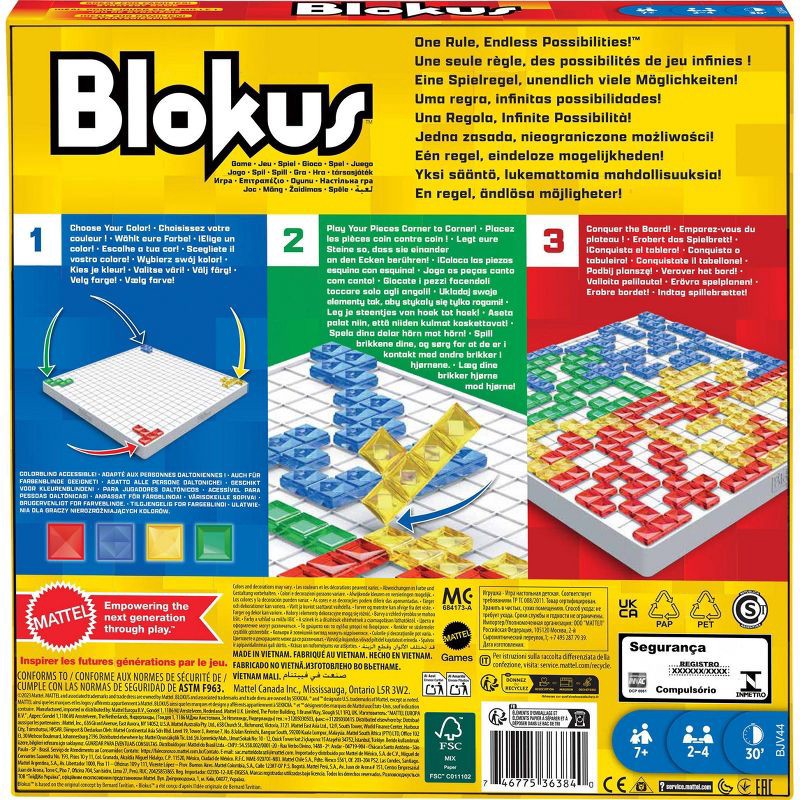 slide 4 of 6, Mattel Classic Blokus Board Game, 1 ct