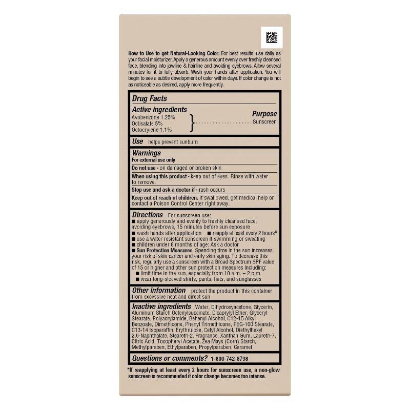 slide 2 of 8, Jergens Natural Glow Face Moisturizer Self Tanner Daily Sunscreen - SPF 20 - 2 fl oz - Medium To Deep, 0 x 2 fl oz