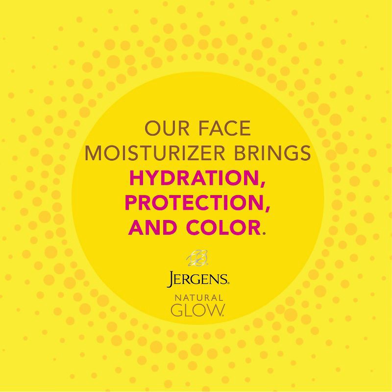 slide 4 of 8, Jergens Natural Glow Face Moisturizer Self Tanner Daily Sunscreen - SPF 20 - 2 fl oz - Medium To Deep, 0 x 2 fl oz