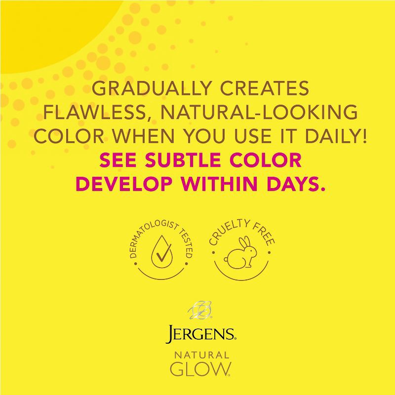 slide 6 of 8, Jergens Natural Glow Face Moisturizer Self Tanner Daily Sunscreen - SPF 20 - 2 fl oz - Medium To Deep, 0 x 2 fl oz