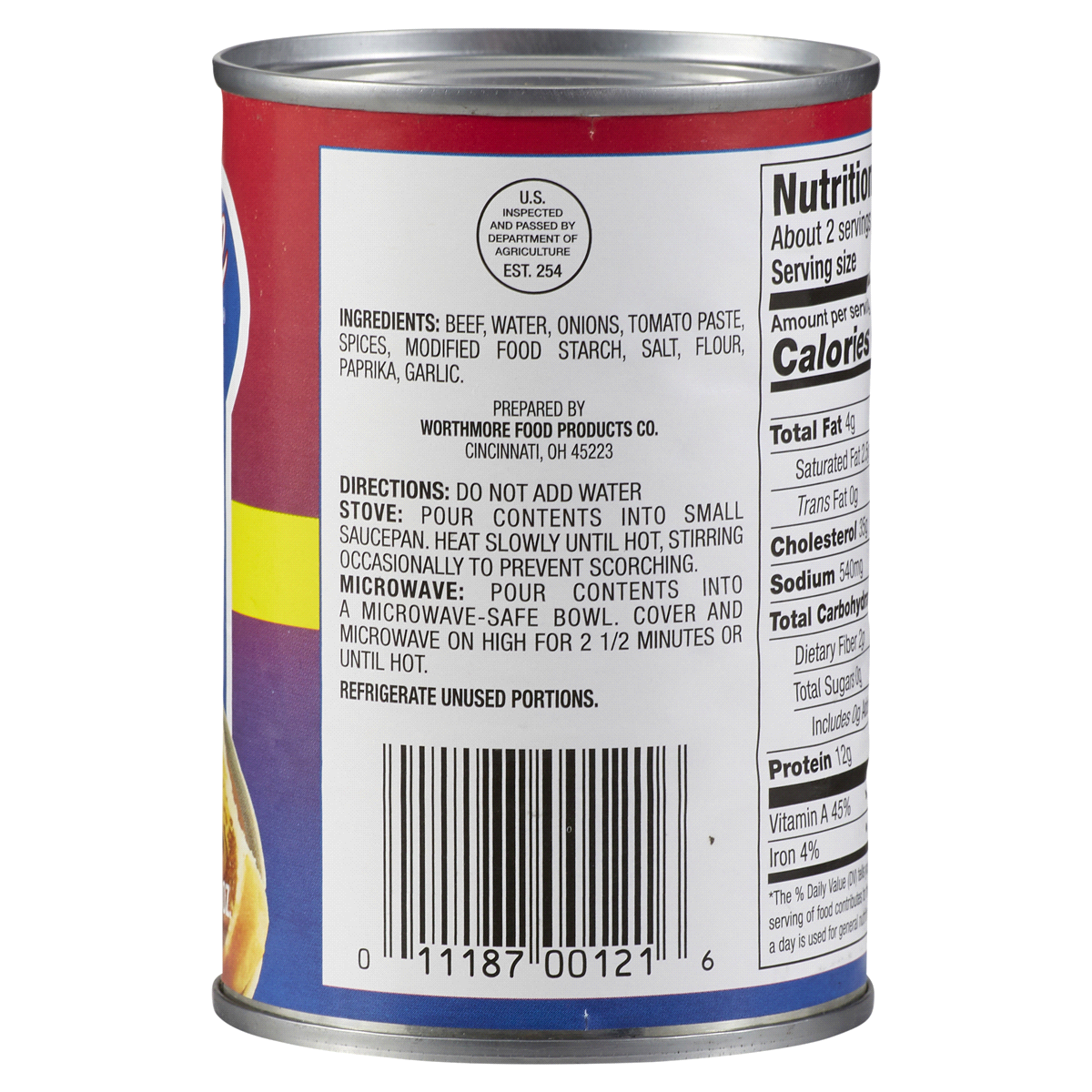 slide 4 of 9, Worthmore Chili Cincinnati Style, 10 oz