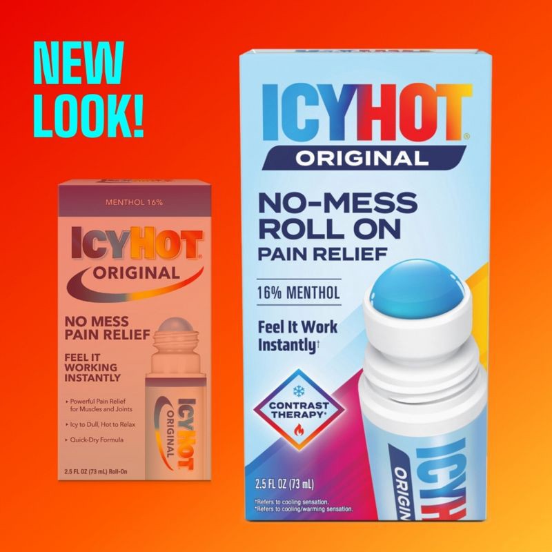 slide 3 of 7, Icy Hot Pain Relief Balm with No Mess Applicator - 2.5 fl oz, 2.5 fl oz