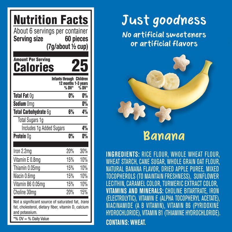 slide 8 of 9, Gerber Baby Food Banana Puffs Baby Snack - 1.48oz, 1.48 oz